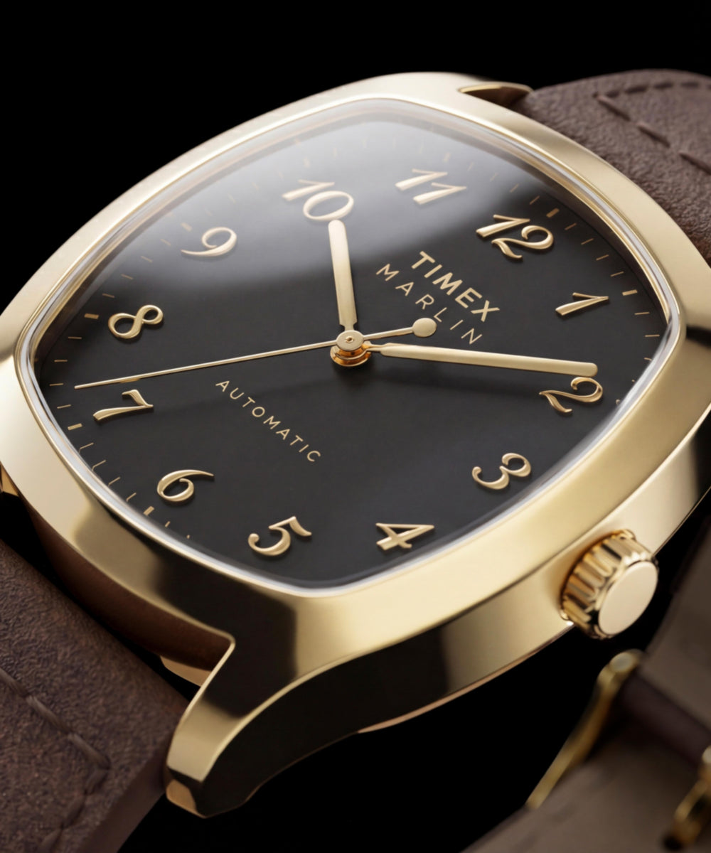 Marlin Chatham Automatic 36mm Leather Strap Watch