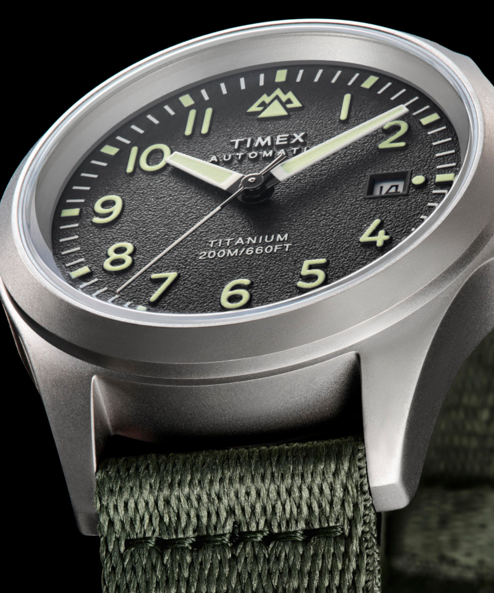 Expedition Field Post Titanium Automatic 41mm Recycled Fabric Strap W