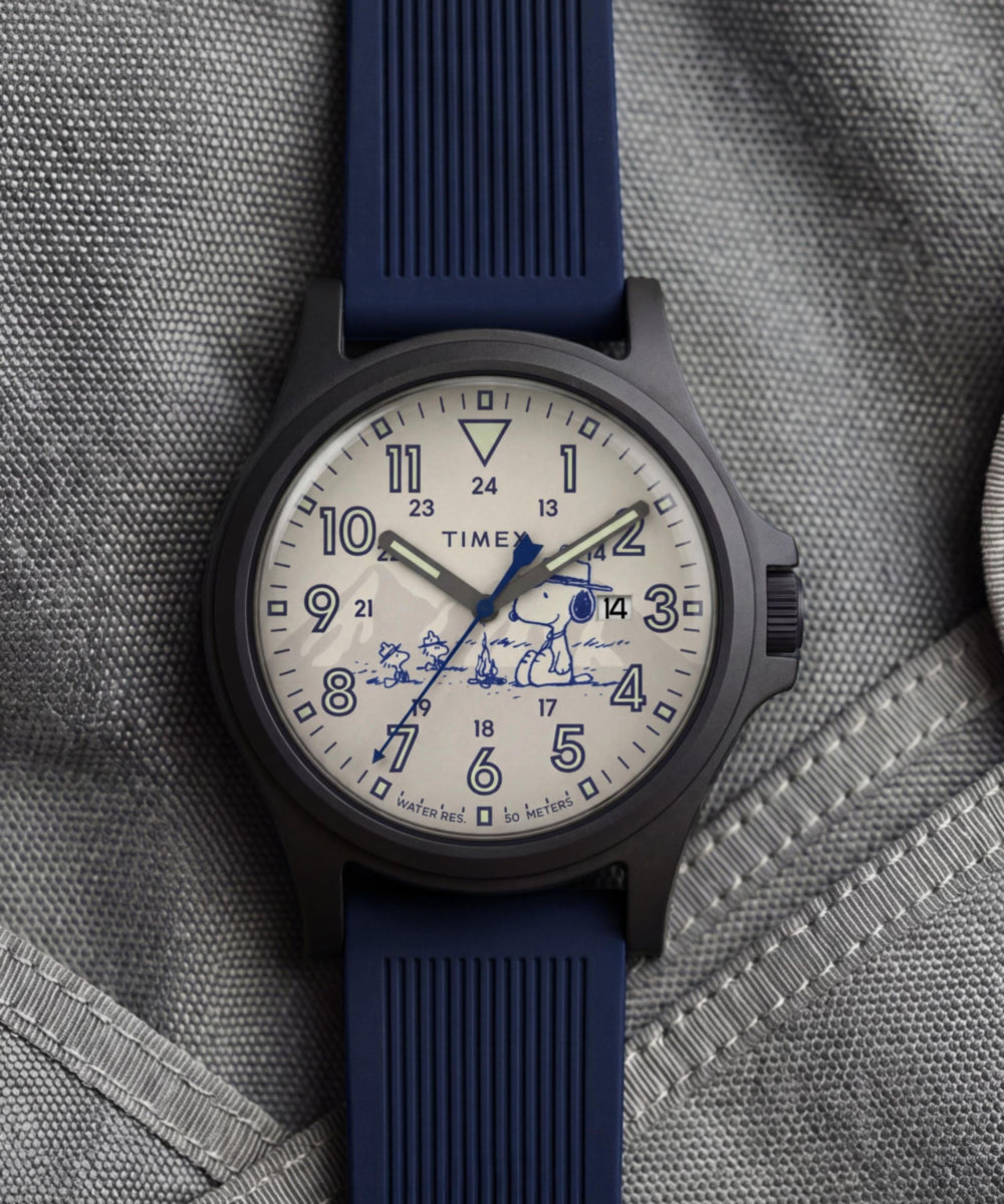 Peanuts x Timex Expedition Acadia 40mm Silicone Strap Watch