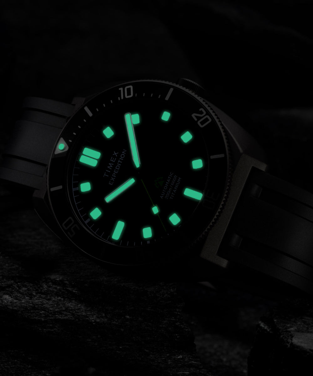 Expedition Pioneer Titanium Automatic 41mm HNBR Synthetic Rubber Stra