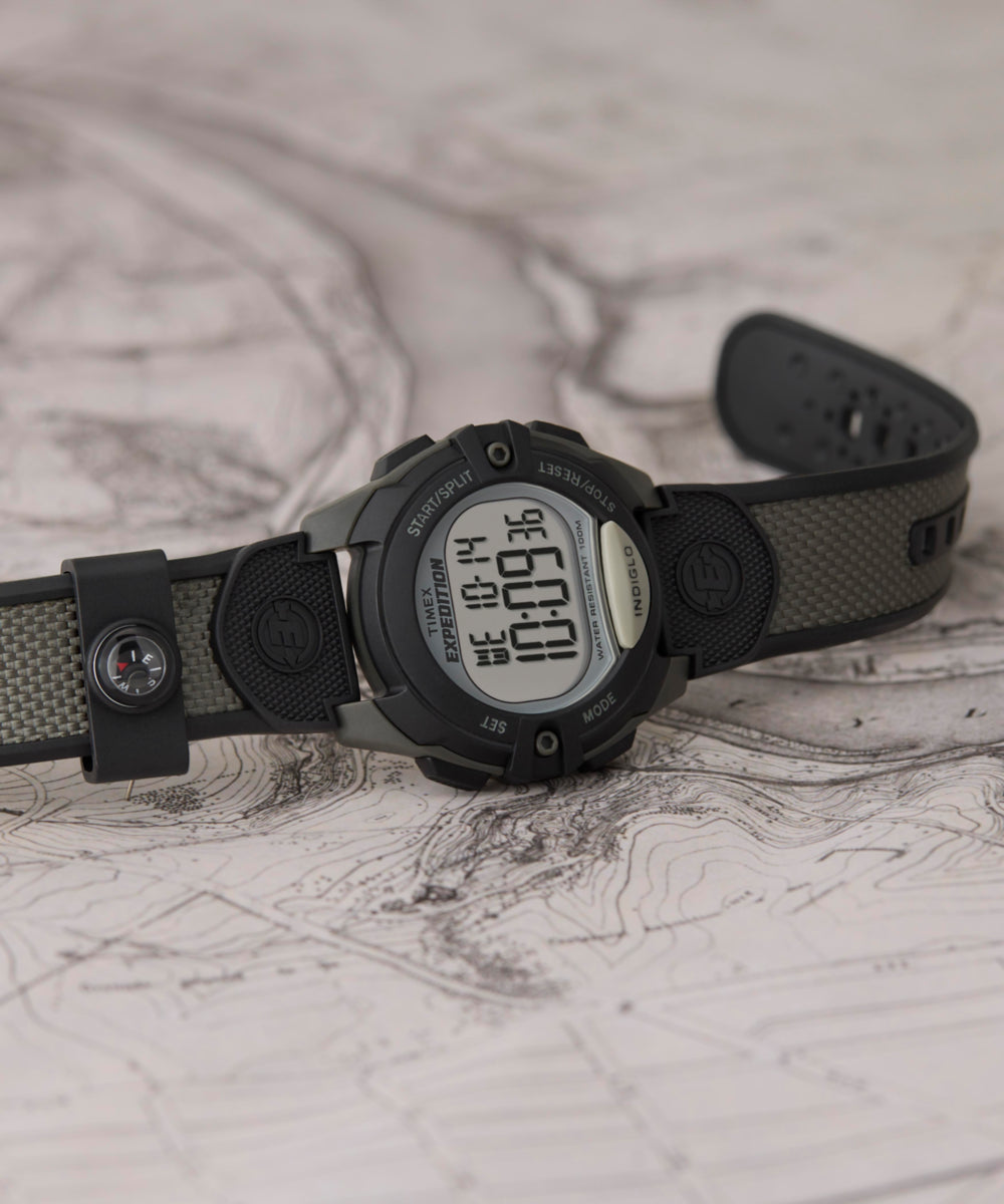 Expedition Chrono Alarm Timer 41mm Resin Strap Watch