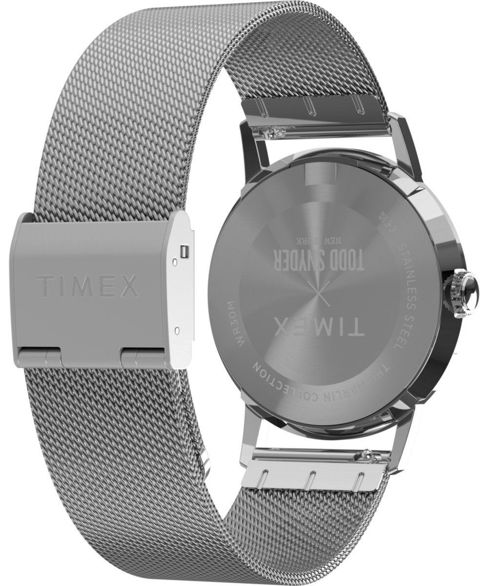 Todd Snyder x Timex Marlin Mesh 34mm Stainless Steel Bracelet Watch