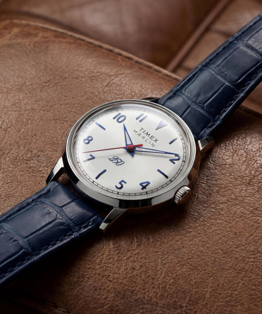 Marlin America 250 34mm Leather Strap Watch