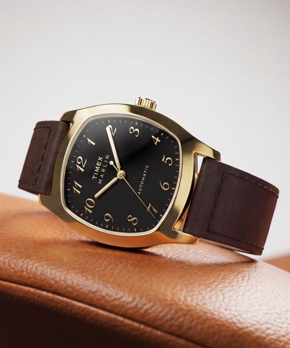 Marlin Chatham Automatic 36mm Leather Strap Watch