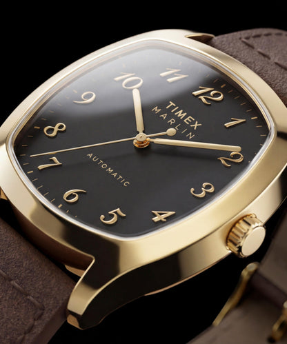 Marlin Chatham Automatic 36mm Leather Strap Watch