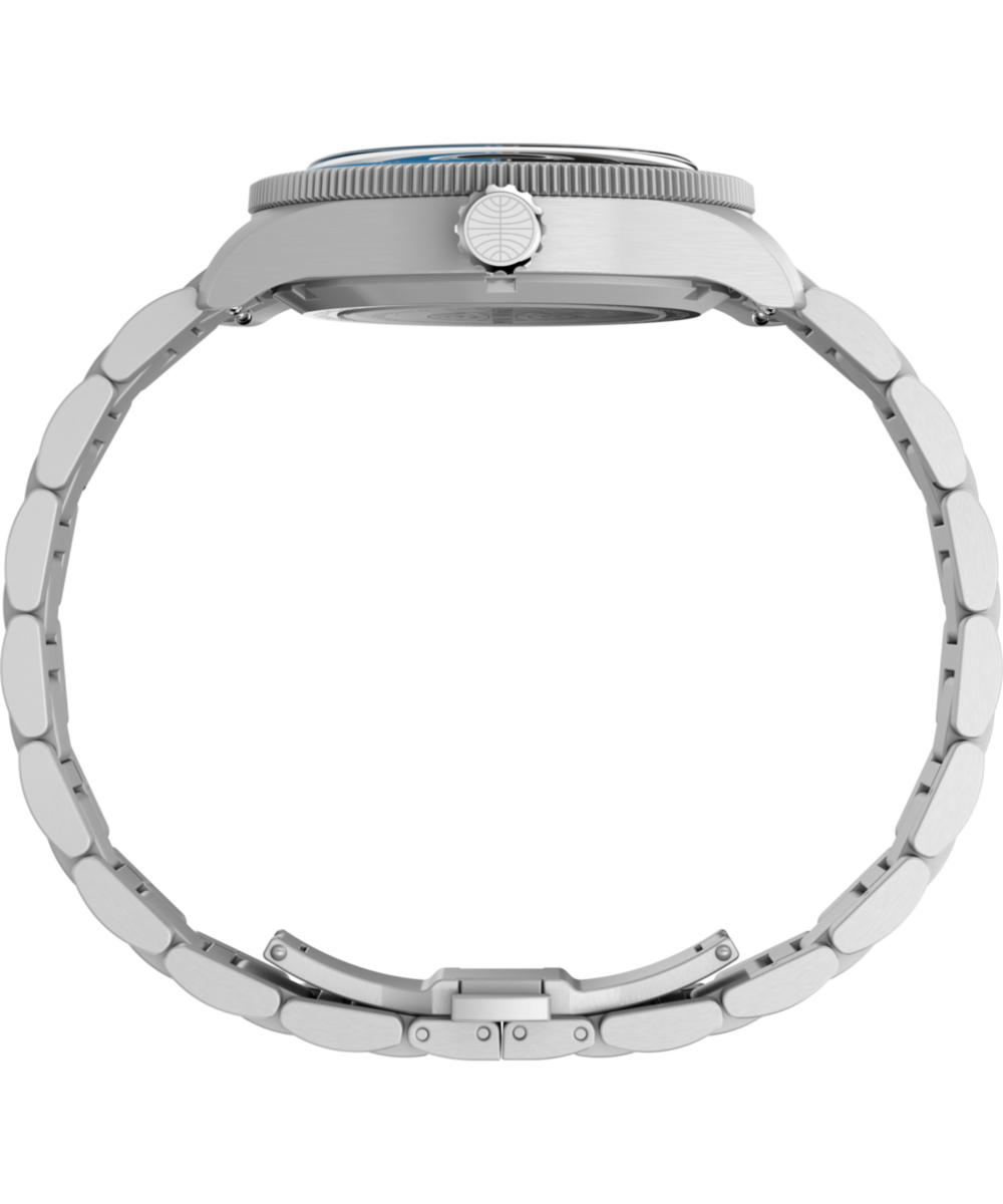 Pan Am x Timex Waterbury Automatic GMT 41.5mm Stainless Steel Bracel