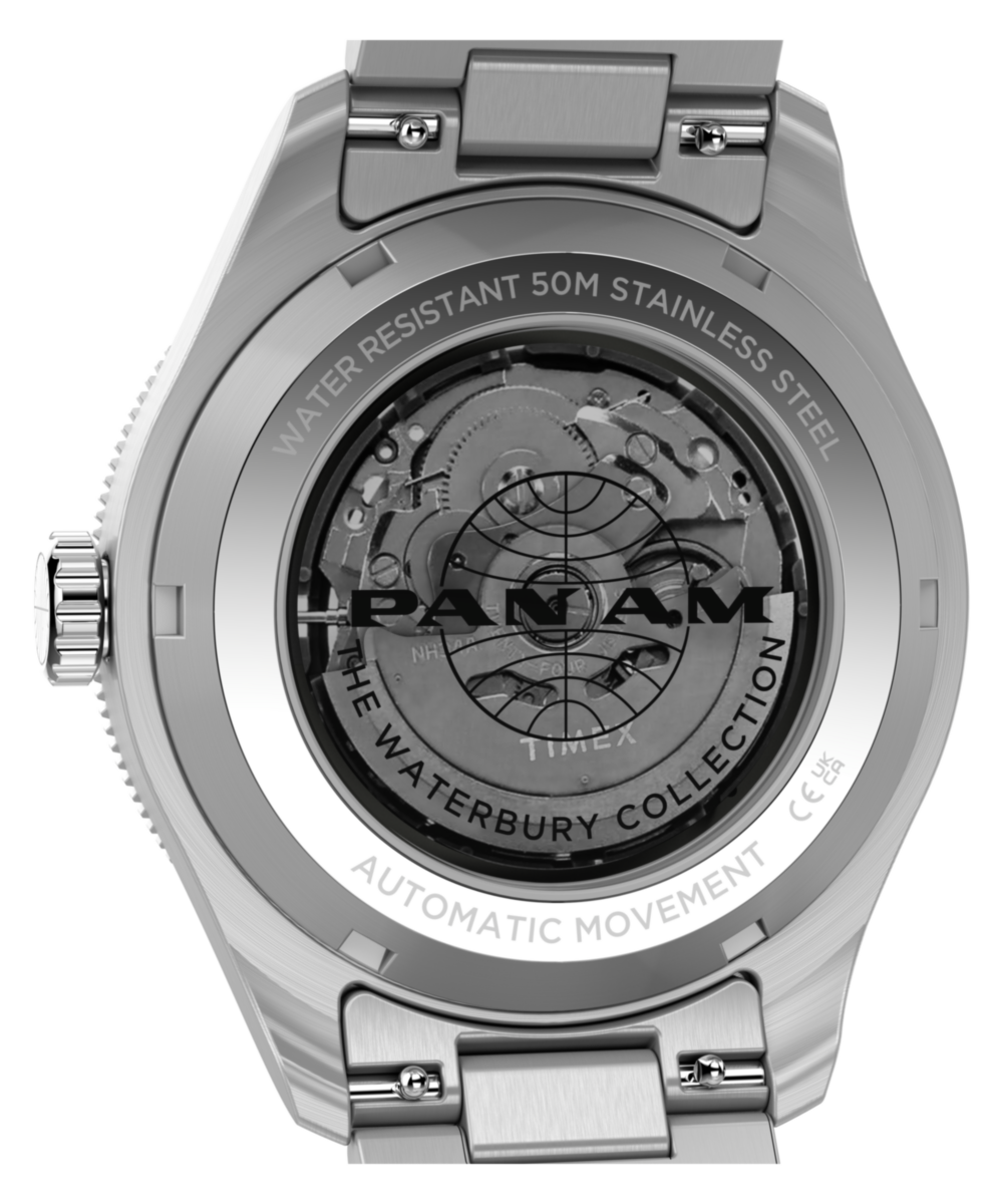 Pan Am x Timex Waterbury Automatic GMT 41.5mm Stainless Steel Bracel