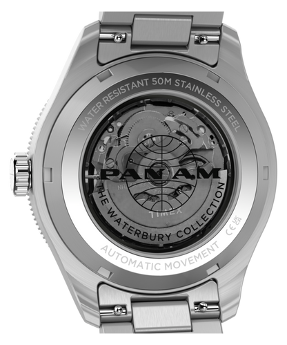 Pan Am x Timex Waterbury Automatic GMT 41.5mm Stainless Steel Bracel