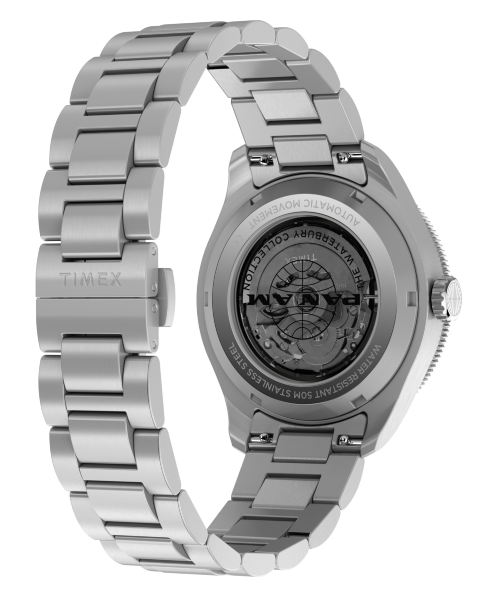 Pan Am x Timex Waterbury Automatic GMT 41.5mm Stainless Steel Bracel