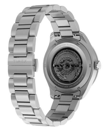 Pan Am x Timex Waterbury Automatic GMT 41.5mm Stainless Steel Bracel