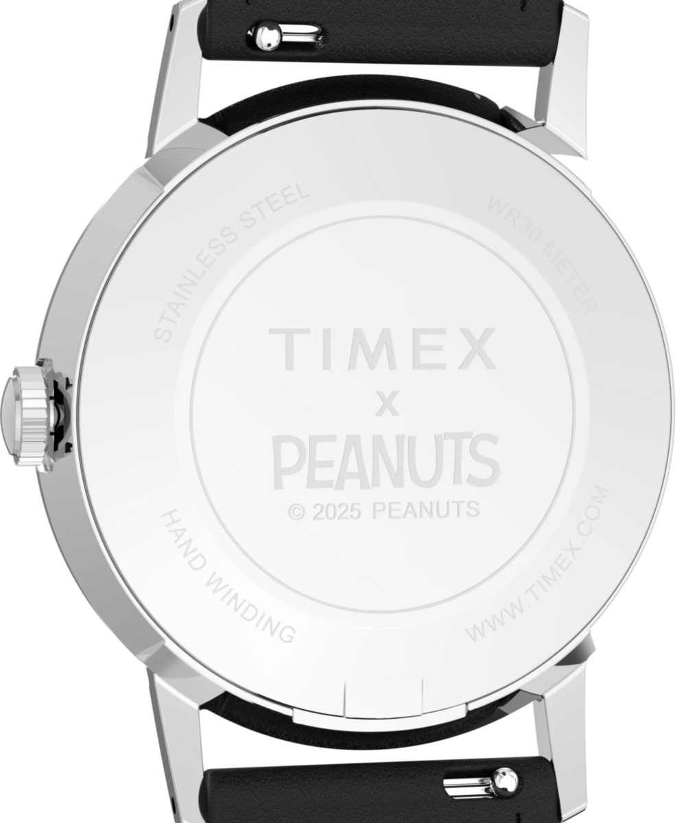 Peanuts x Timex Marlin Hand-Wound Space 34mm Leather Strap Watch