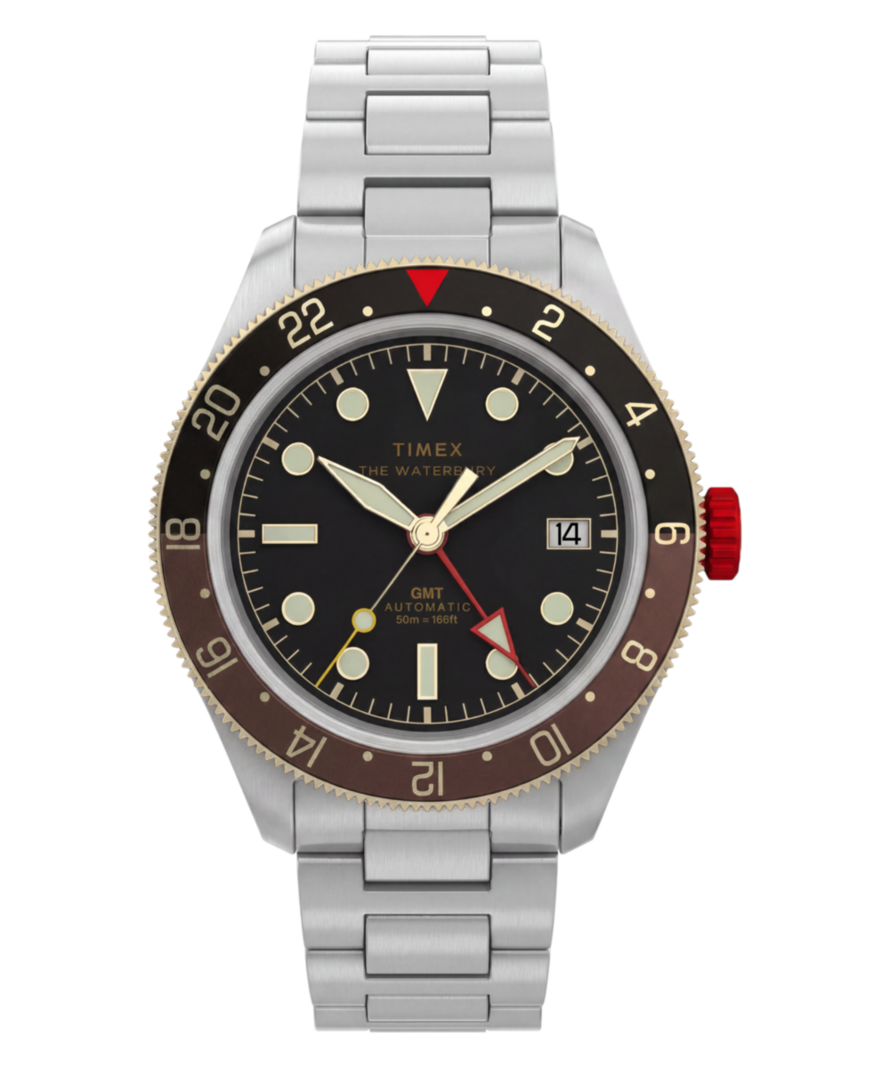 Waterbury Heritage Automatic GMT 41.5mm Stainless Steel Bracelet Watch