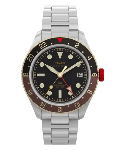 Waterbury Heritage Automatic GMT 41.5mm Stainless Steel Bracelet Watch