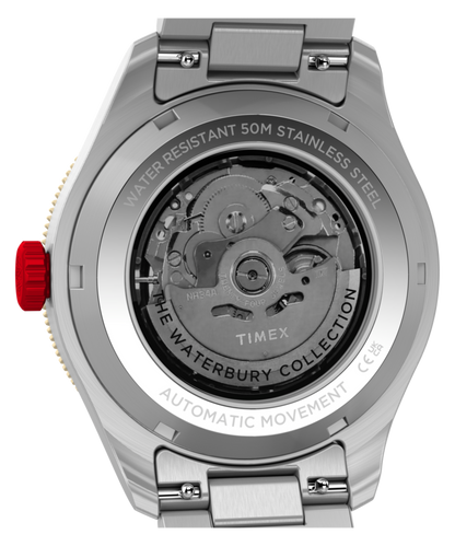 Waterbury Heritage Automatic GMT 41.5mm Stainless Steel Bracelet Watch