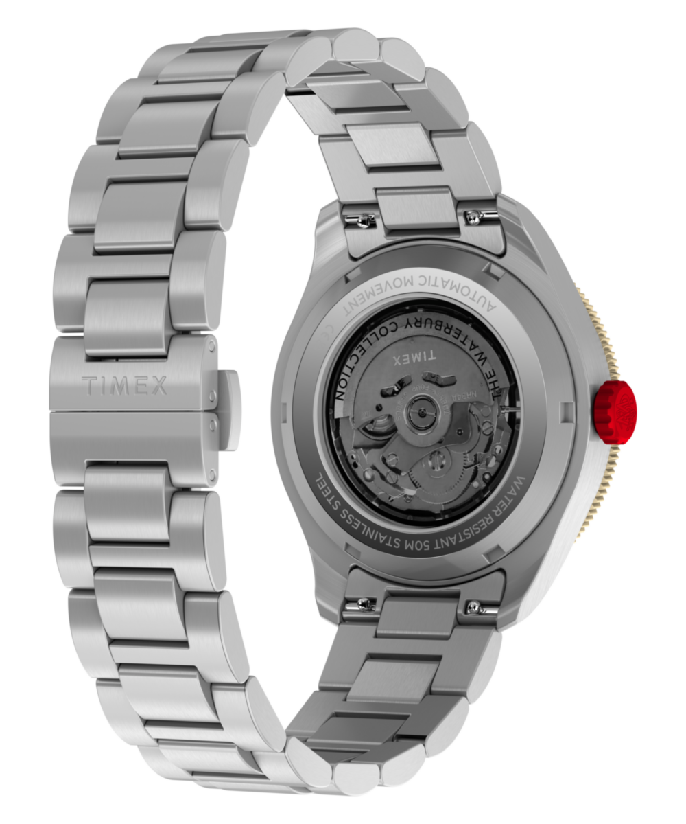 Waterbury Heritage Automatic GMT 41.5mm Stainless Steel Bracelet Watch