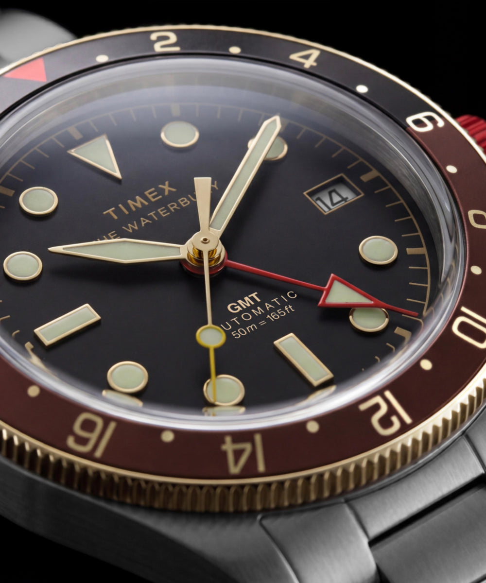 Waterbury Heritage Automatic GMT 41.5mm Stainless Steel Bracelet Watch