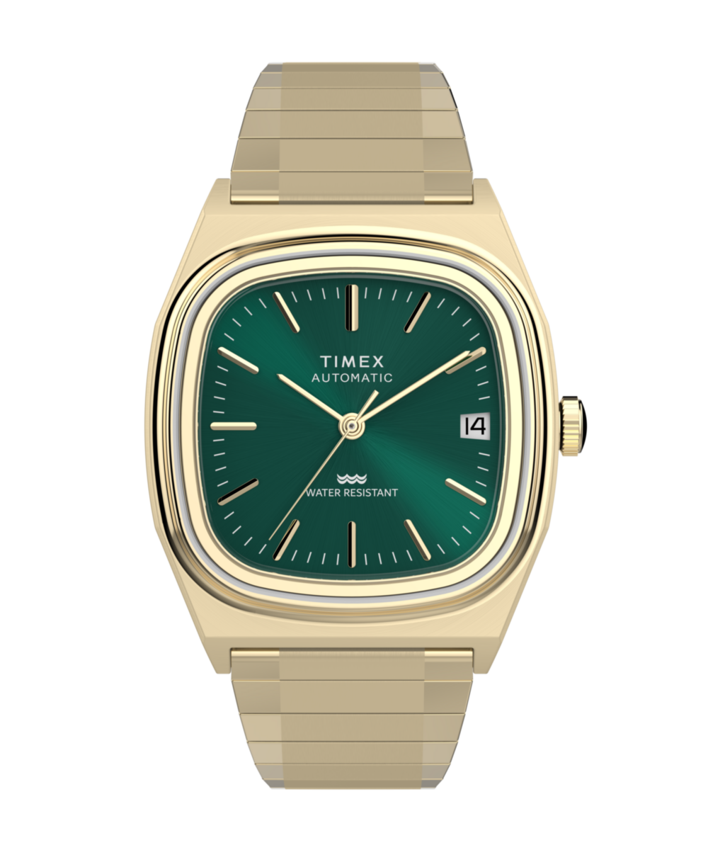 Timex Automatic 1983 E Line 34mm Stainless Steel Expansion Band Watch
