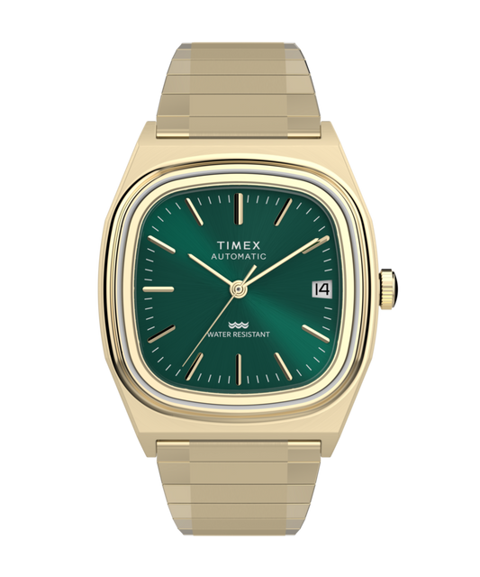 Timex Automatic 1983 E Line 34mm Stainless Steel Expansion Band Watch