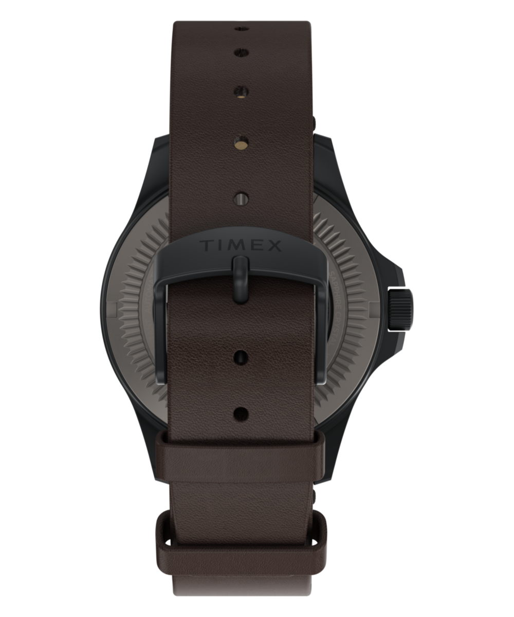 Expedition Field Post Titanium Automatic 41mm Leather Strap Watch