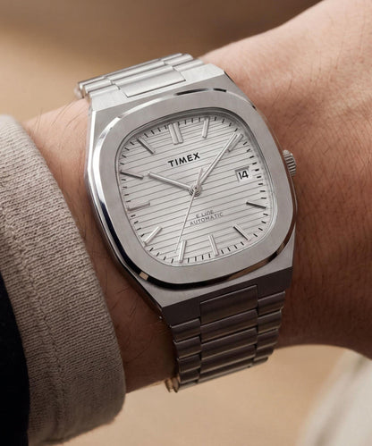Timex Automatic E Line 38mm Stainless Steel Bracelet Watch