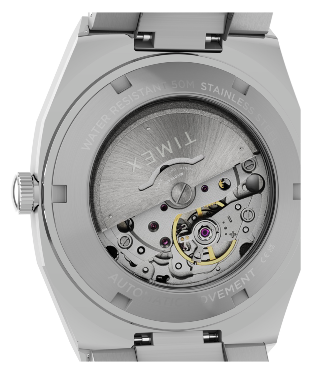 Timex Automatic E Line 38mm Stainless Steel Bracelet Watch