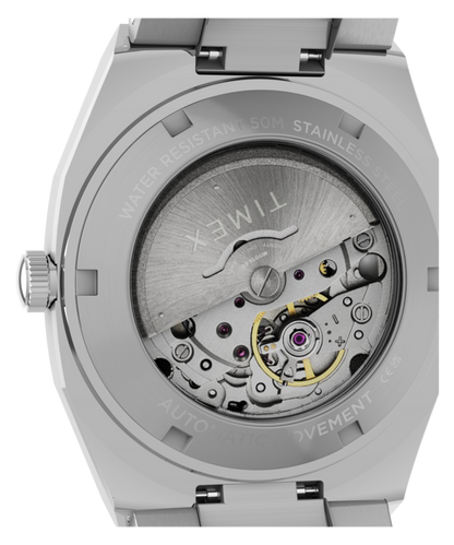 Timex Automatic E Line 38mm Stainless Steel Bracelet Watch