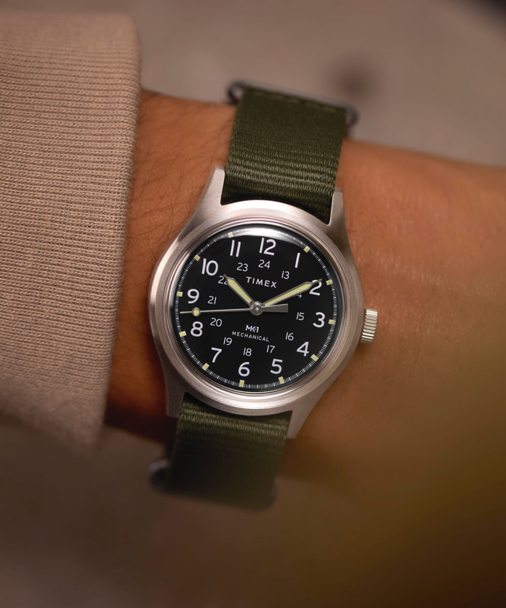 MK1 Hand-Wound 36mm Fabric Strap Watch
