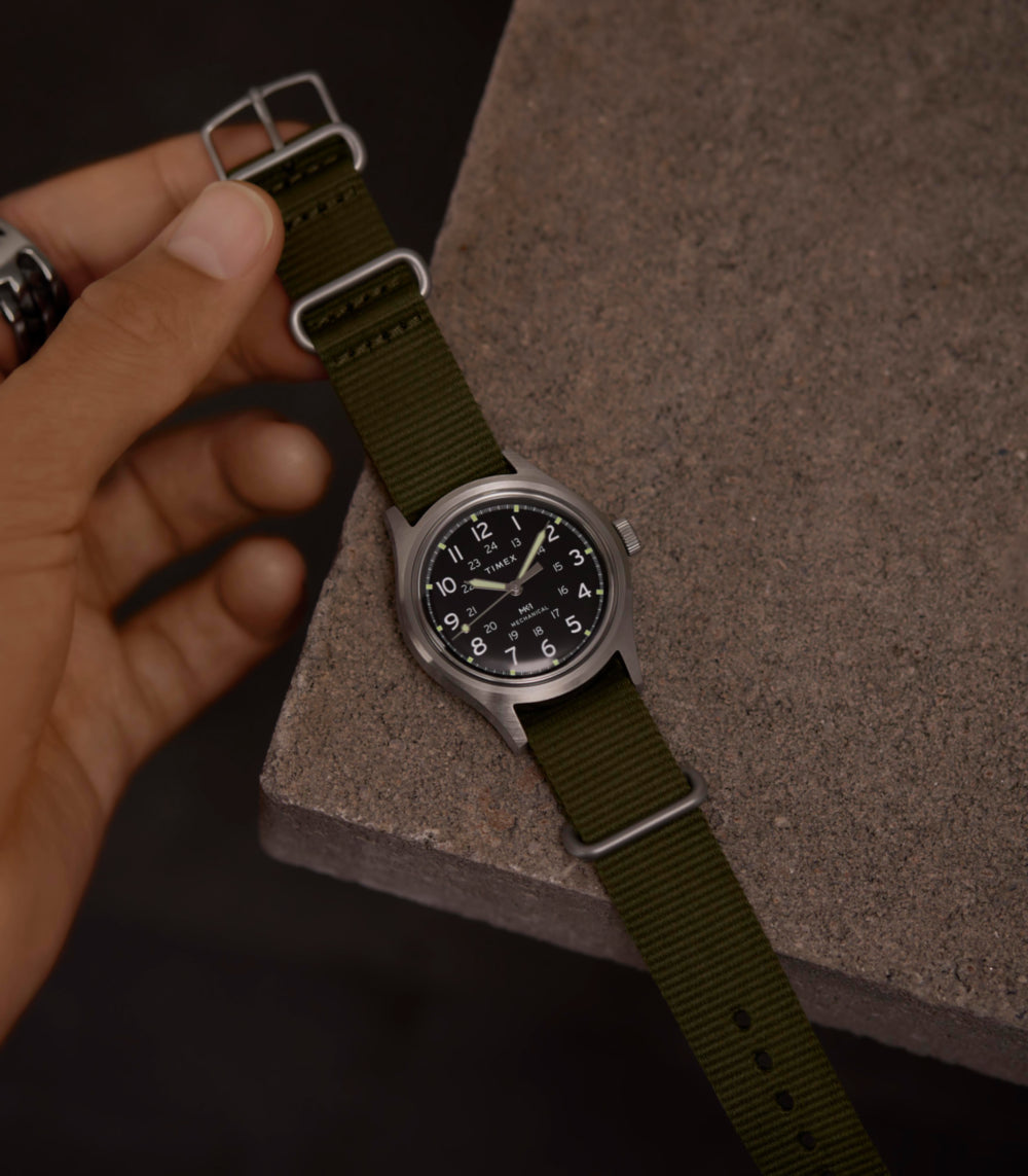 MK1 Hand-Wound 36mm Fabric Strap Watch