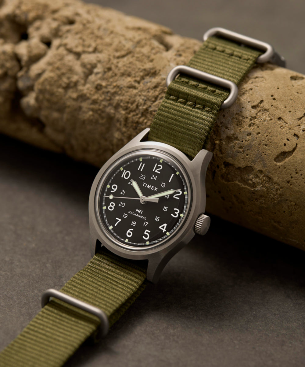 MK1 Hand-Wound 36mm Fabric Strap Watch