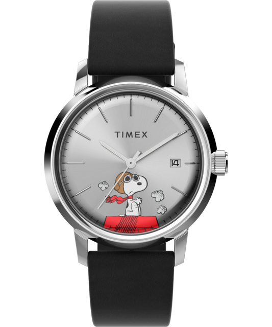 Peanuts x Timex Marlin Automatic Snoopy Flying Ace 40mm Leather Stra