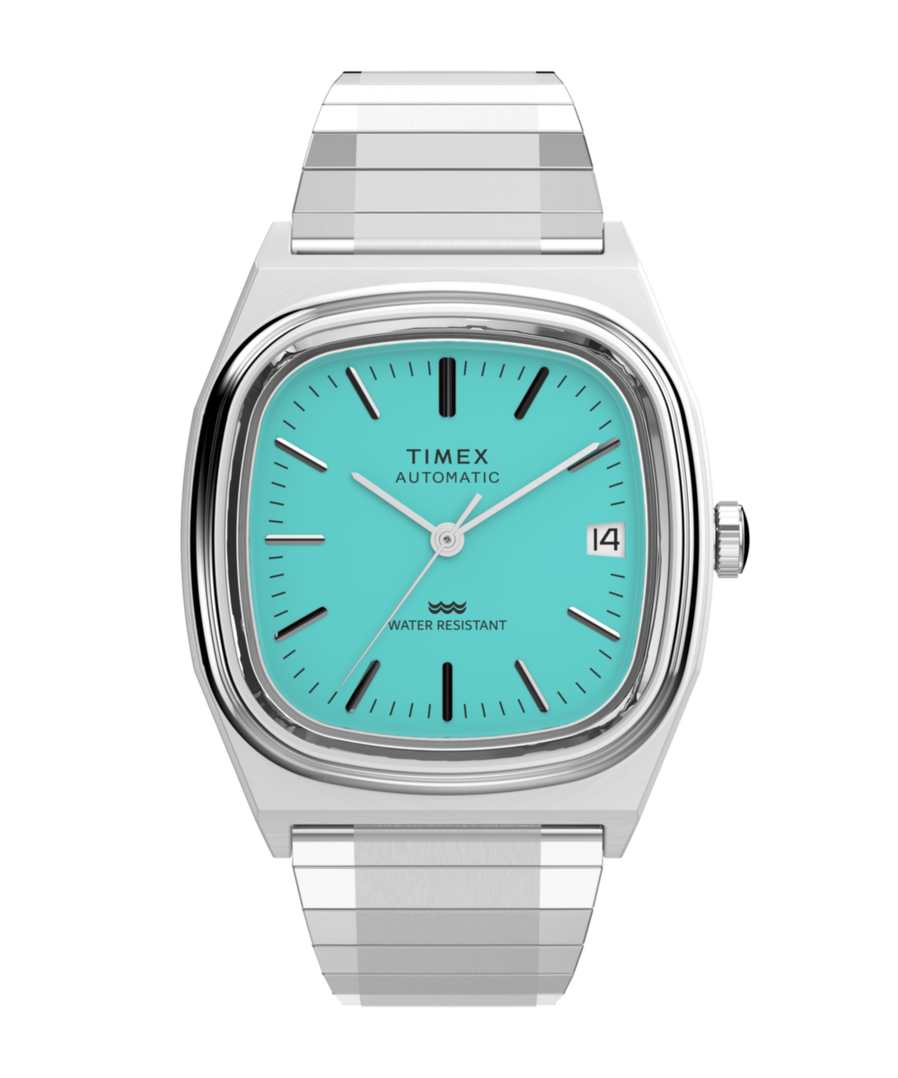 Timex Automatic 1983 E Line 34mm Stainless Steel Expansion Band Watch
