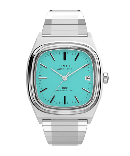 Timex Automatic 1983 E Line 34mm Stainless Steel Expansion Band Watch