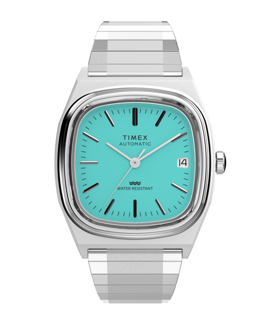 Timex Automatic 1983 E Line 34mm Stainless Steel Expansion Band Watch