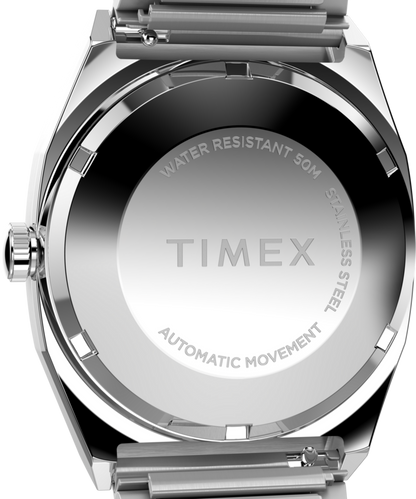 Timex Automatic 1983 E Line 34mm Stainless Steel Expansion Band Watch