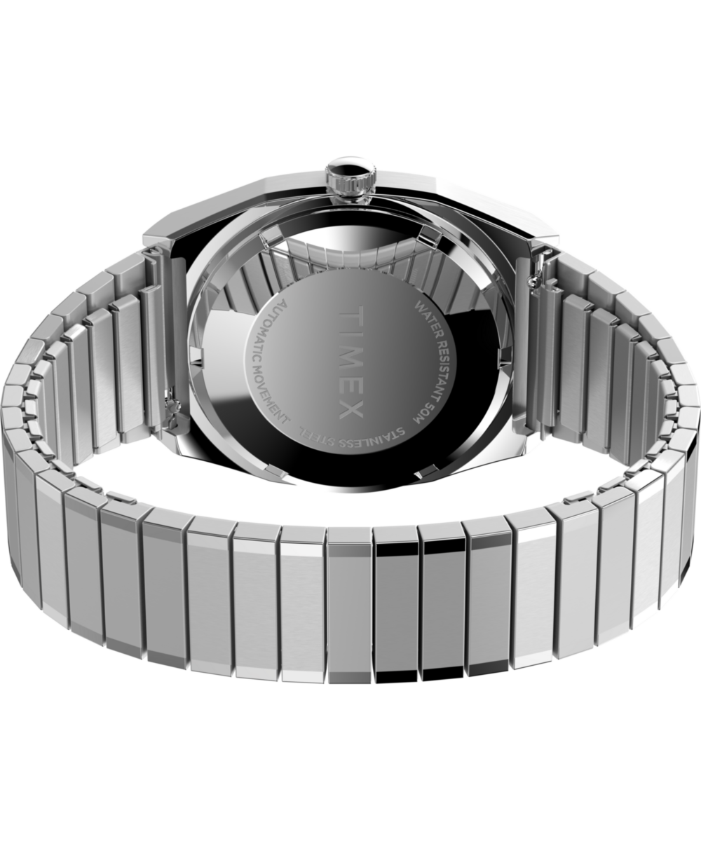 Timex Automatic 1983 E Line 34mm Stainless Steel Expansion Band Watch