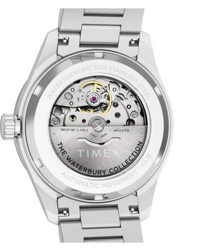 Waterbury Heritage Automatic 39mm Stainless Steel Bracelet Watch
