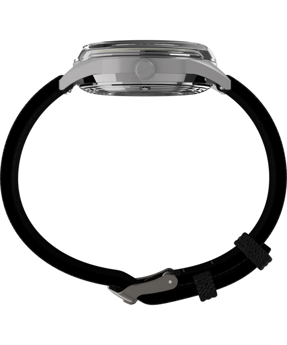 Marlin Jet Titanium Automatic GMT 40mm Leather Strap Watch