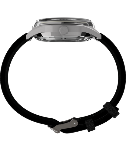 Marlin Jet Titanium Automatic GMT 40mm Leather Strap Watch