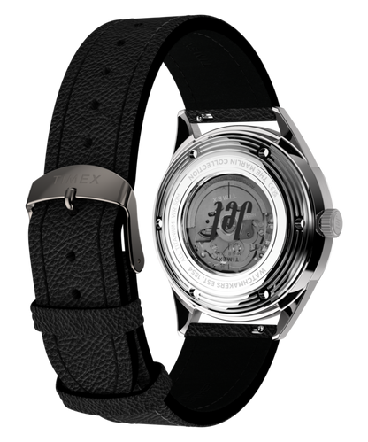 Marlin Jet Titanium Automatic GMT 40mm Leather Strap Watch