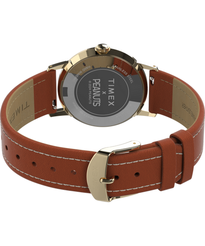 Peanuts x Timex Marlin Hand-Wound Snoopy Tennis 34mm Leather Strap W