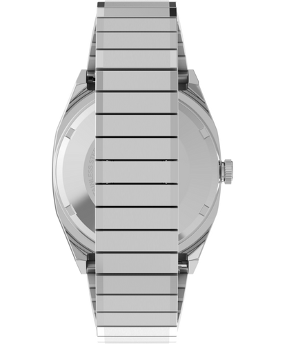 Timex Automatic 1983 E Line Reissue 34mm Stainless Steel Expansion Ba