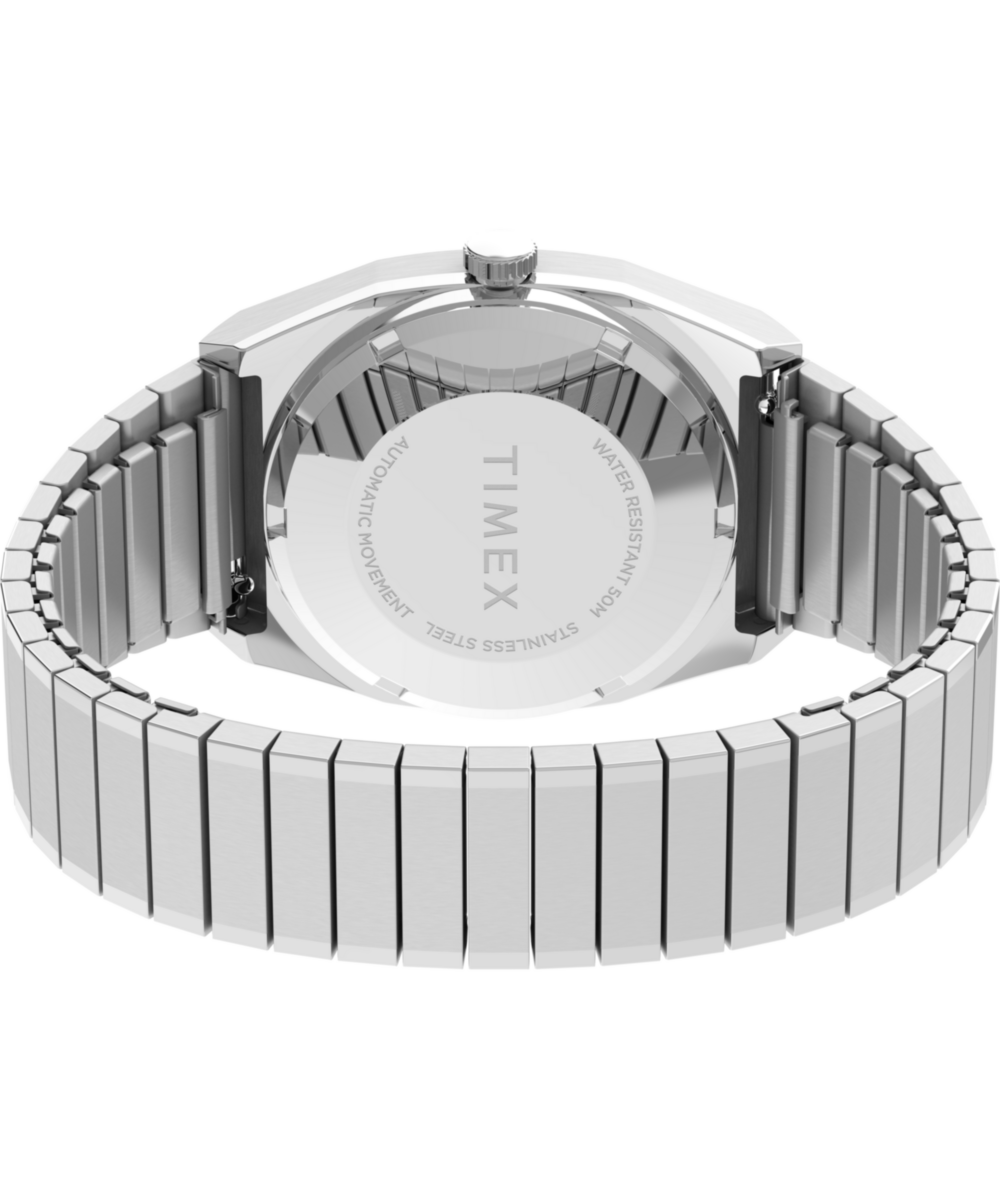 Timex Automatic 1983 E Line Reissue 34mm Stainless Steel Expansion Ba