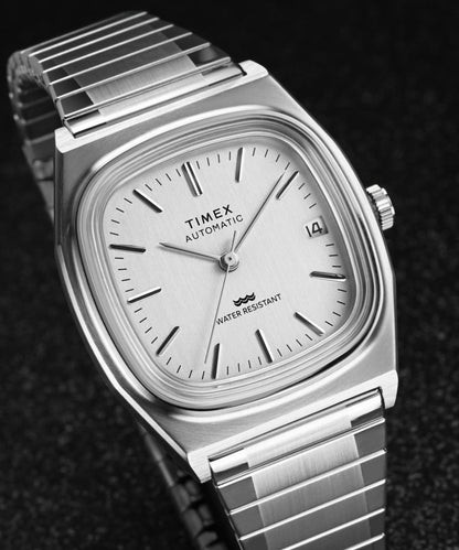 Timex Automatic 1983 E Line Reissue 34mm Stainless Steel Expansion Ba