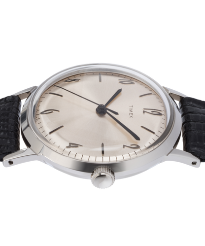 Marlin 1965 Reissue Hand-Wound 34mm Leather Strap Watch
