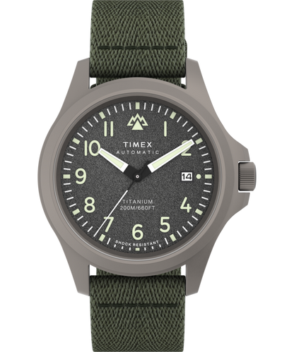 Expedition Field Post Titanium Automatic 41mm Recycled Fabric Strap W