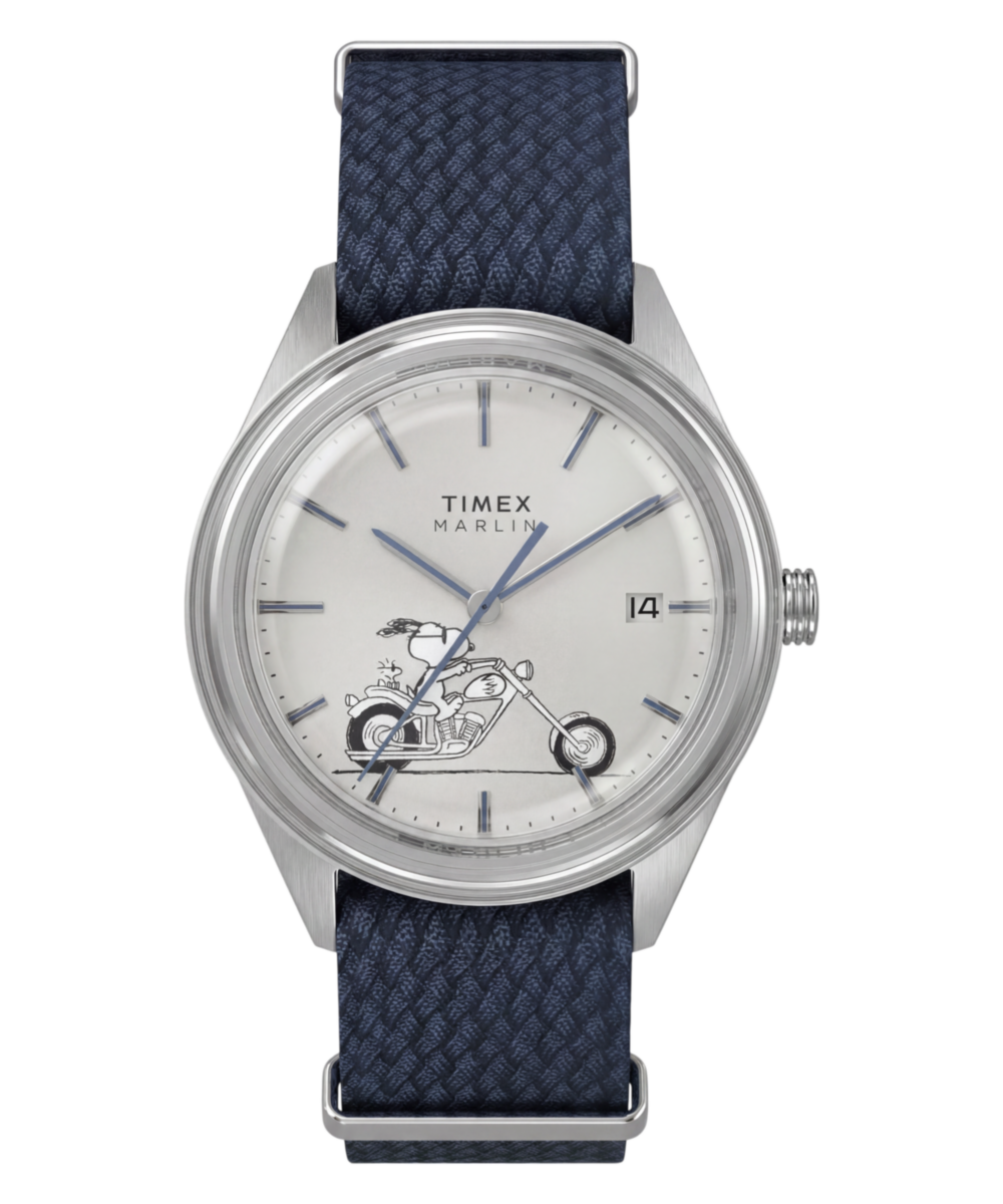 Peanuts x Timex Marlin Jet Automatic Easy Rider 38mm Fabric Strap Wa