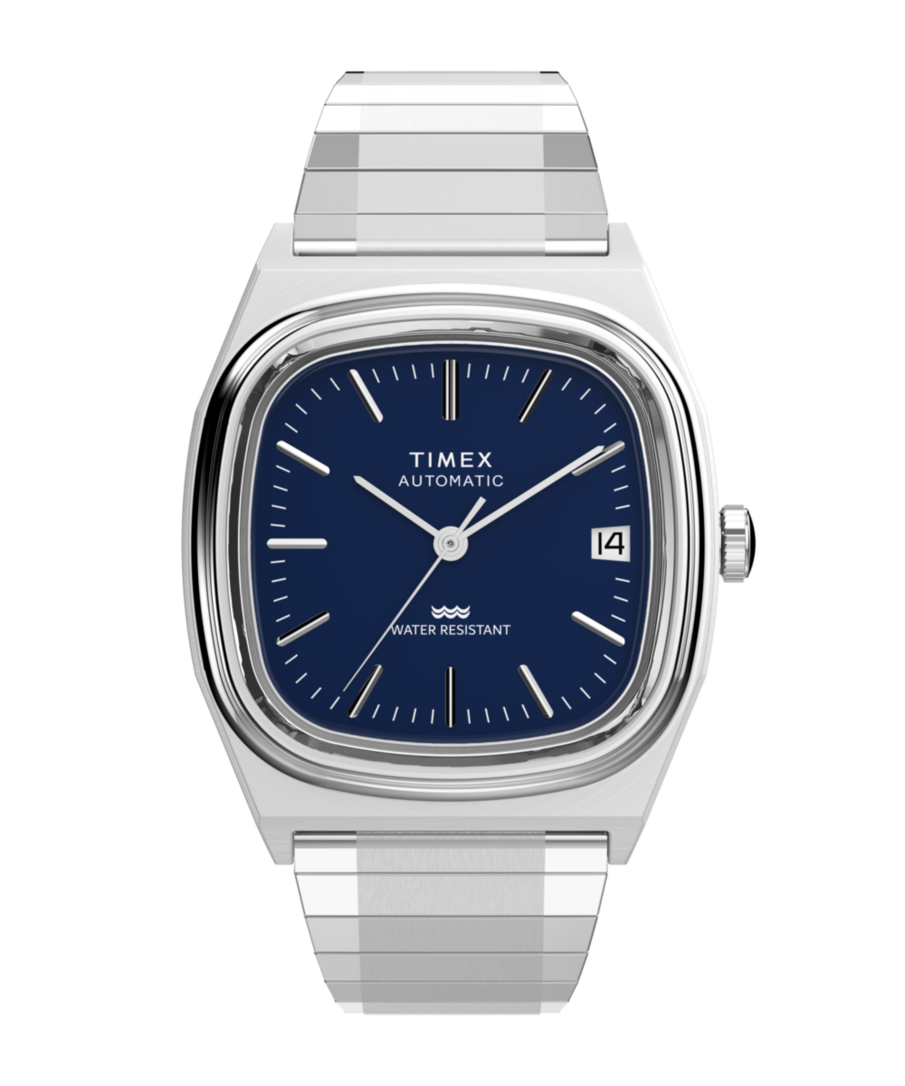 Timex Automatic 1983 E Line 34mm Stainless Steel Expansion Band Watch