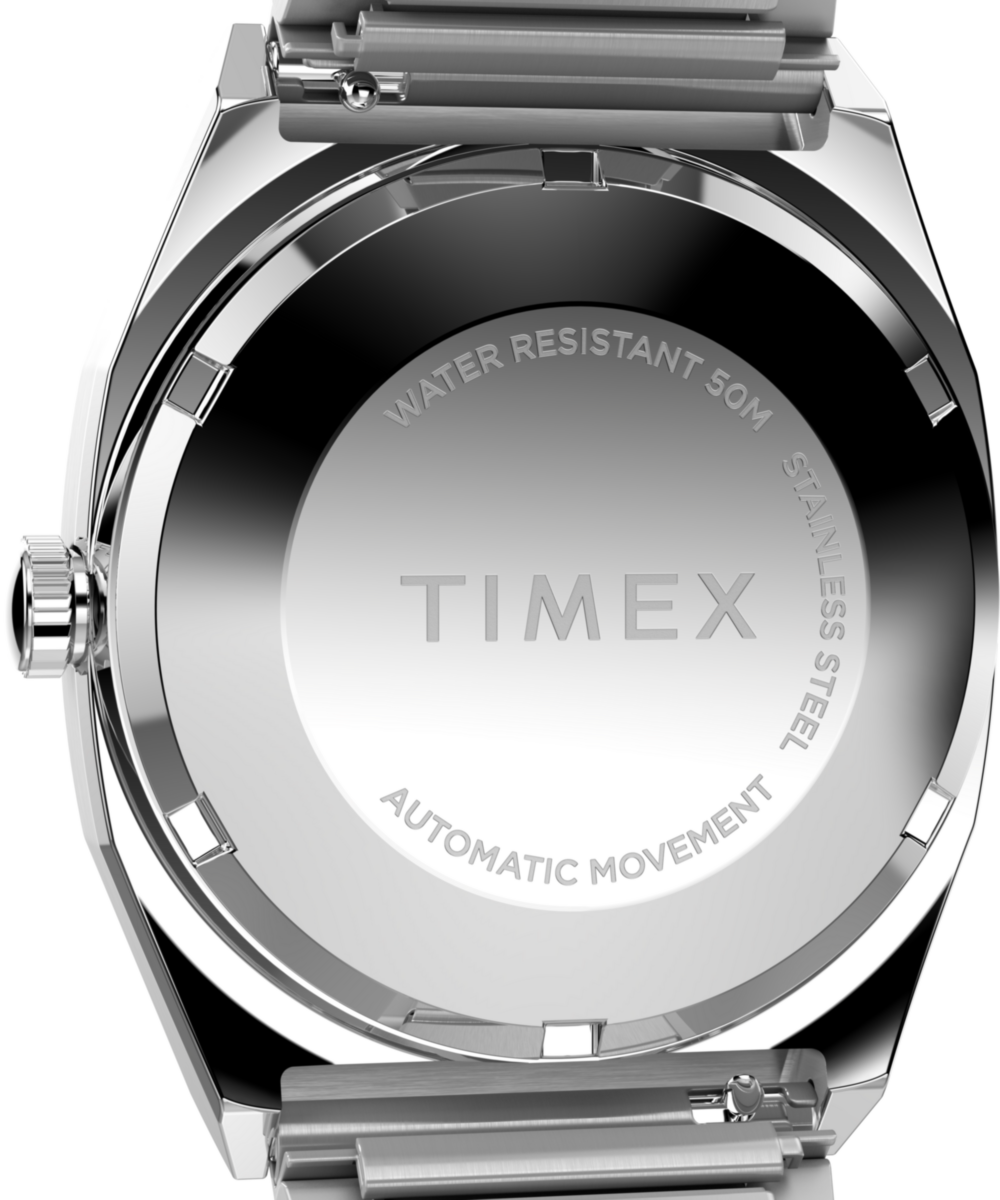Timex Automatic 1983 E Line 34mm Stainless Steel Expansion Band Watch
