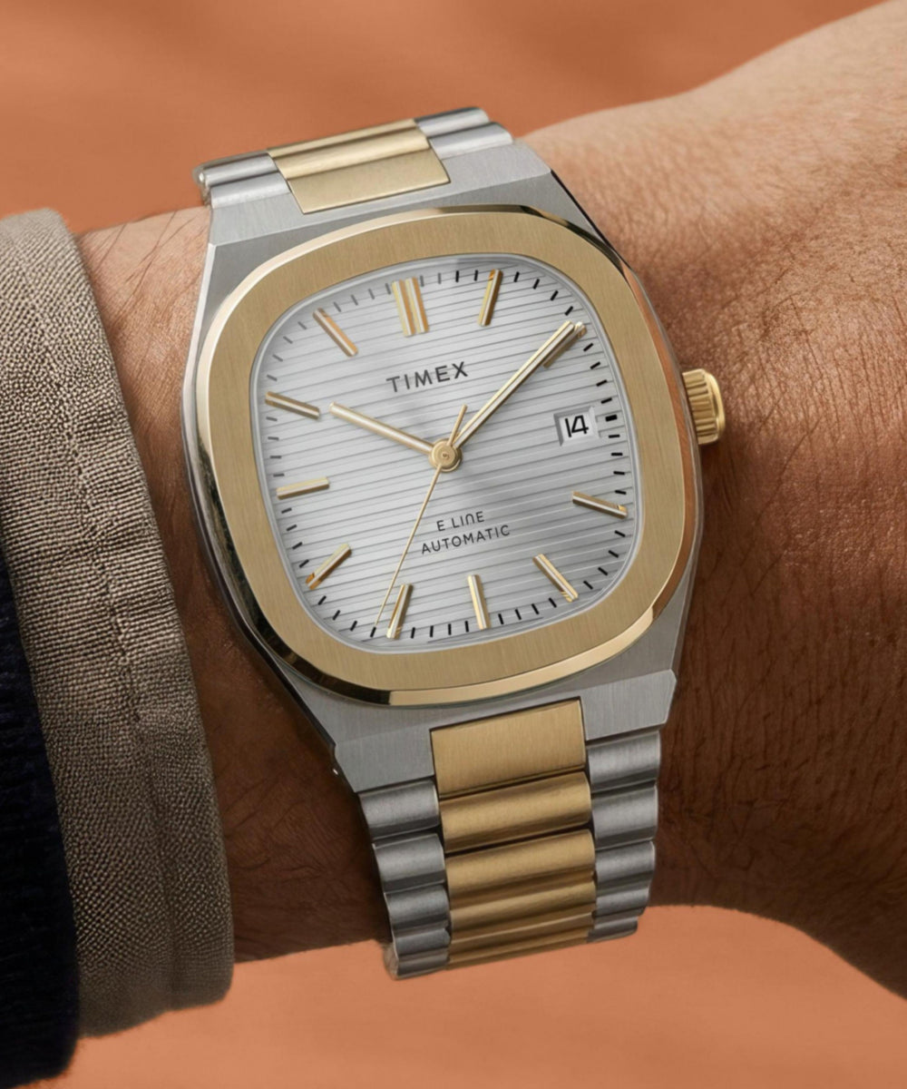 Timex Automatic E Line 38mm Stainless Steel Bracelet Watch