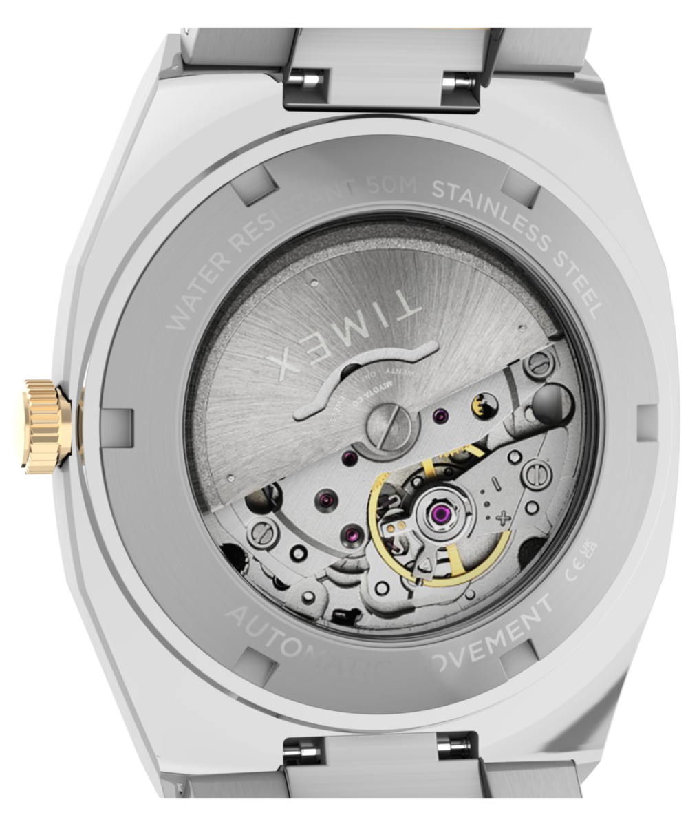 Timex Automatic E Line 38mm Stainless Steel Bracelet Watch